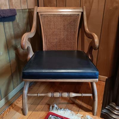 LOT 3: Thomasville MCM Cane Back Chair