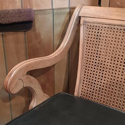 LOT 3: Thomasville MCM Cane Back Chair