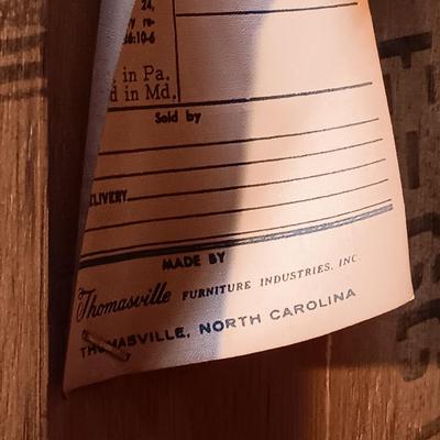 LOT 3: Thomasville MCM Cane Back Chair