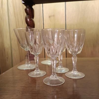 LOT 4: Vintage Spanish-Style Carved Wood Bar w/ Glasses & More