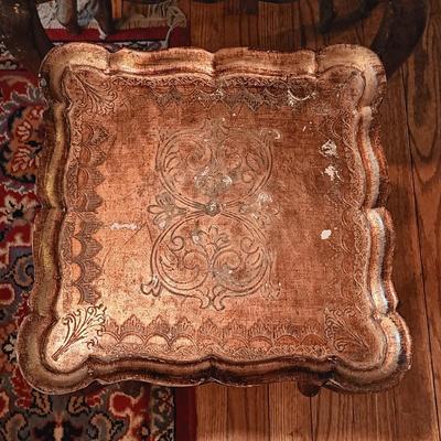 LOT 5: Vintage Florentine-Style Gilt Nesting Tables