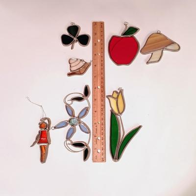 LOT 10: Collection of 7 Stained Glass Suncatchers