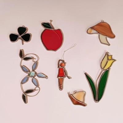 LOT 10: Collection of 7 Stained Glass Suncatchers