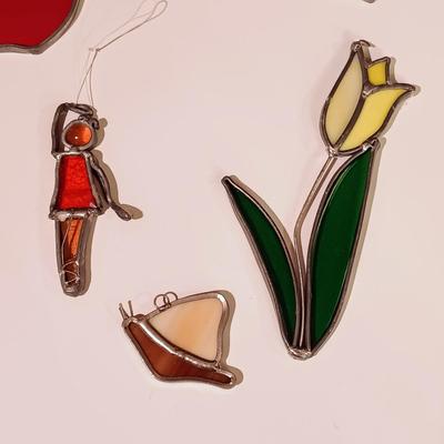 LOT 10: Collection of 7 Stained Glass Suncatchers