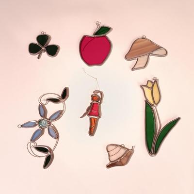 LOT 10: Collection of 7 Stained Glass Suncatchers