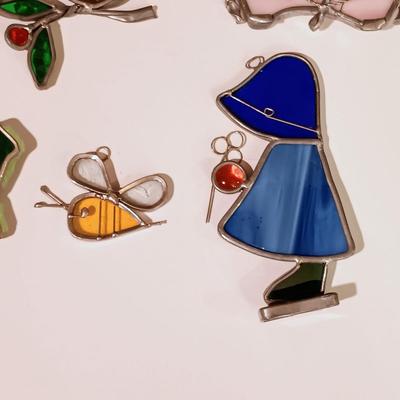 LOT 11: Collection of 6 Stained Glass Suncatchers