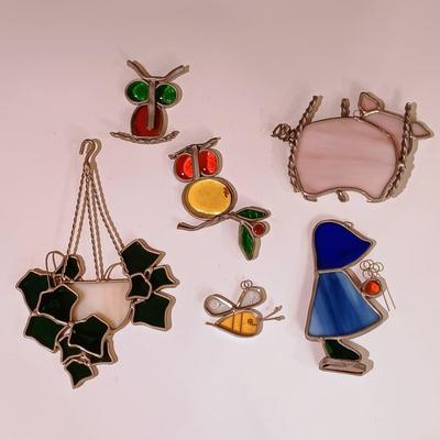 LOT 11: Collection of 6 Stained Glass Suncatchers