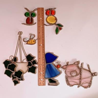 LOT 11: Collection of 6 Stained Glass Suncatchers