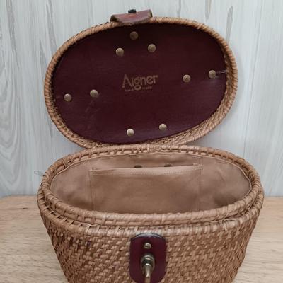 LOT 15: Vintage Etienne Aigner Wicker Basket Bag & Prentice Wicker Handbag