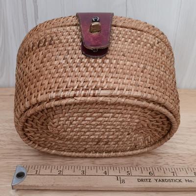 LOT 15: Vintage Etienne Aigner Wicker Basket Bag & Prentice Wicker Handbag