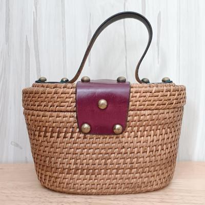 LOT 15: Vintage Etienne Aigner Wicker Basket Bag & Prentice Wicker Handbag