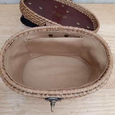 LOT 15: Vintage Etienne Aigner Wicker Basket Bag & Prentice Wicker Handbag