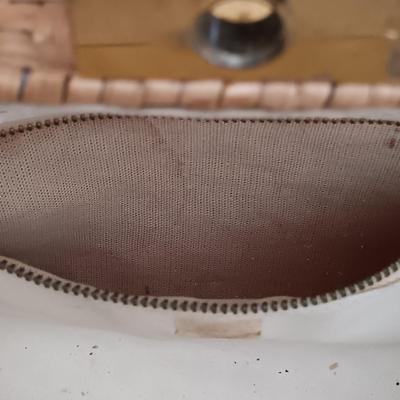 LOT 15: Vintage Etienne Aigner Wicker Basket Bag & Prentice Wicker Handbag