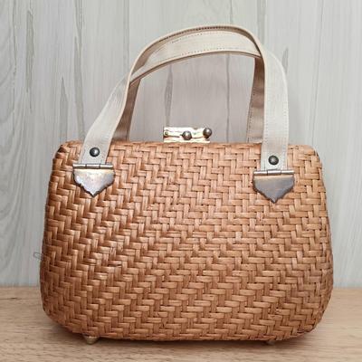 LOT 15: Vintage Etienne Aigner Wicker Basket Bag & Prentice Wicker Handbag