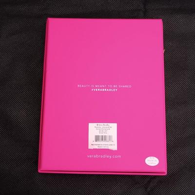 LOT 17: Vera Bradley Mini Vivian Blue Crossbody Bag with Cover & Silver-Tone Locket Bracelet