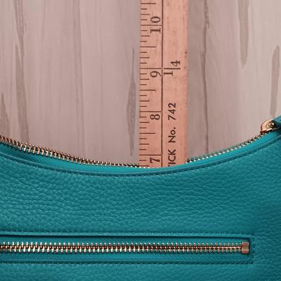 LOT 17: Vera Bradley Mini Vivian Blue Crossbody Bag with Cover & Silver-Tone Locket Bracelet