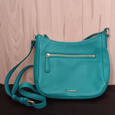 LOT 17: Vera Bradley Mini Vivian Blue Crossbody Bag with Cover & Silver-Tone Locket Bracelet