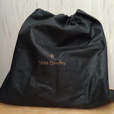 LOT 17: Vera Bradley Mini Vivian Blue Crossbody Bag with Cover & Silver-Tone Locket Bracelet