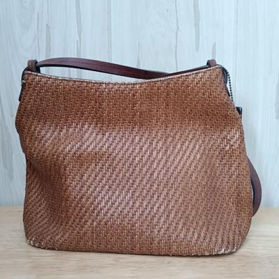 LOT 18: Fossil Weave Woven Handbag, Austin Designs Handbag & Capezio Crossbody Bag