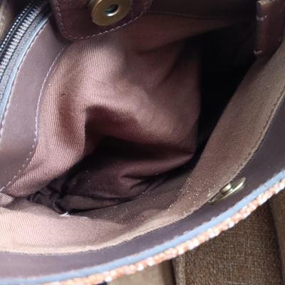 LOT 18: Fossil Weave Woven Handbag, Austin Designs Handbag & Capezio Crossbody Bag