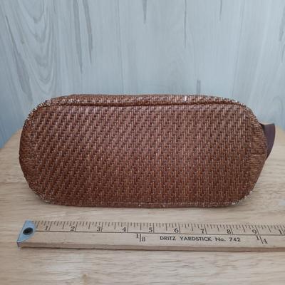 LOT 18: Fossil Weave Woven Handbag, Austin Designs Handbag & Capezio Crossbody Bag