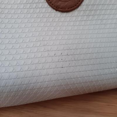 LOT 19: Vintage Liz Claiborne Leather Trim Handbag with Matching Change Purse & John Romain Tweed Handbag