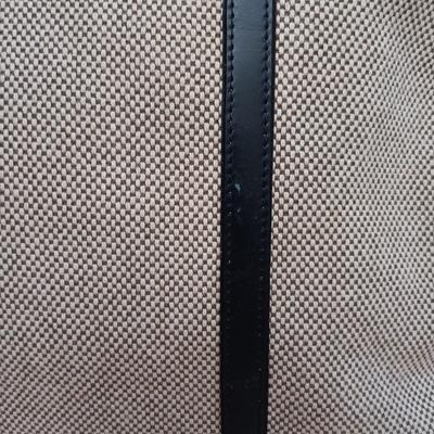 LOT 19: Vintage Liz Claiborne Leather Trim Handbag with Matching Change Purse & John Romain Tweed Handbag