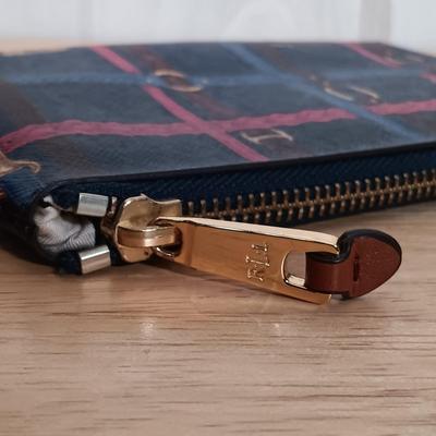 LOT 21: Biagi Leather Key Wallet, Ralph Lauren Wristlet, Brighton Wallet, Etienne Aigner Pen & More