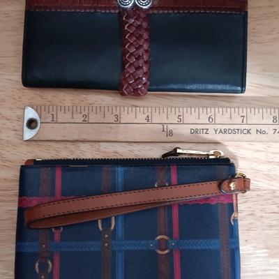 LOT 21: Biagi Leather Key Wallet, Ralph Lauren Wristlet, Brighton Wallet, Etienne Aigner Pen & More