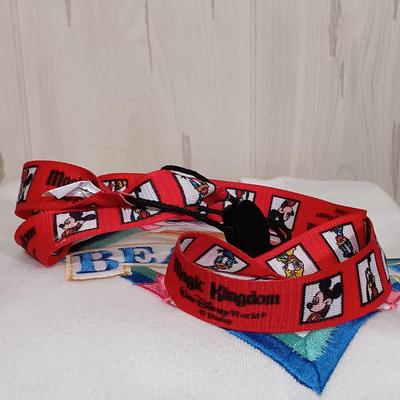 LOT 23: Vintage Disney Collection- JouJou League Champs Shirt, Beach Club Resort Sweater, 80s Totally Minnie Jewelry, Goofy Pirates of...