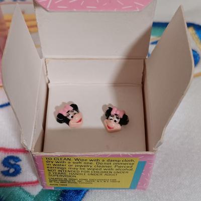 LOT 23: Vintage Disney Collection- JouJou League Champs Shirt, Beach Club Resort Sweater, 80s Totally Minnie Jewelry, Goofy Pirates of...