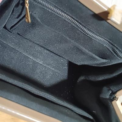 LOT 24: Vintage Coblentz Handbag, Kate Spade Striped Mini Pouch & Guerlain Tote Bag