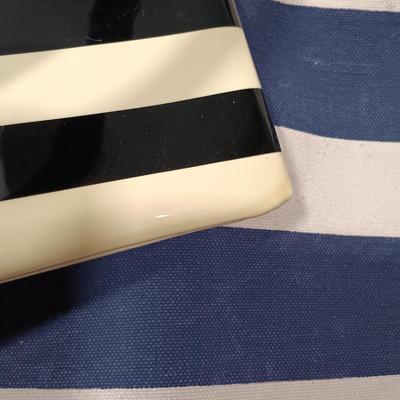 LOT 24: Vintage Coblentz Handbag, Kate Spade Striped Mini Pouch & Guerlain Tote Bag