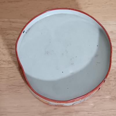 LOT 27: West German Rolly-Togs Roly Poly Clown, Carousel Music Box with Trinkets, Metal Drum & Marble Game