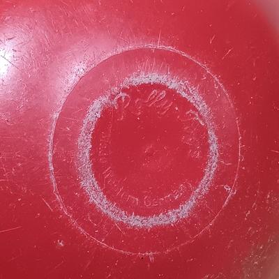 LOT 27: West German Rolly-Togs Roly Poly Clown, Carousel Music Box with Trinkets, Metal Drum & Marble Game