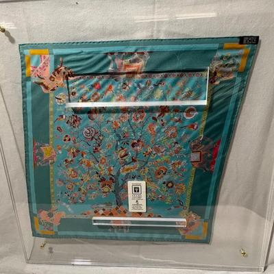 Hermés Silk Scarf in Display Frame (1018CR-ES)