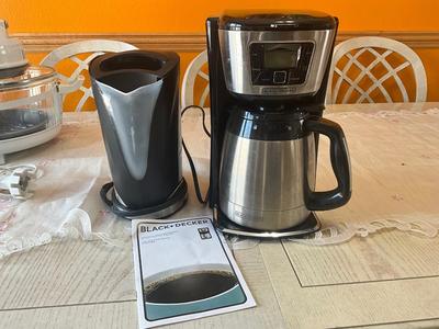 Black and Decker Coffee Maker and electric hot pot