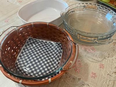 Pyrex and Anchor Hocking Deep Dish Glass Pie Pans