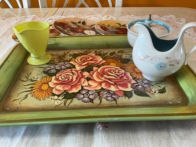 Vintage Grouping including tray