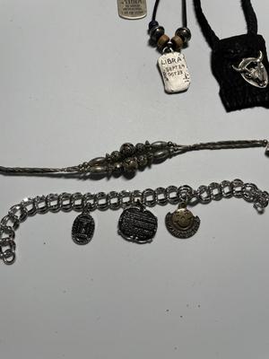 Charms, pendants, bracelets, necklaces