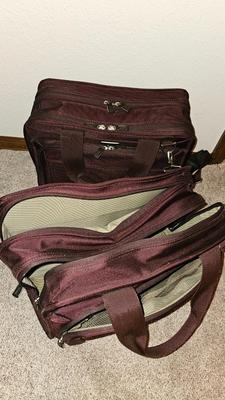 Two carry-on luggage bags