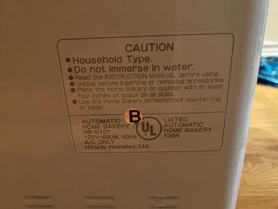 HITACHI BREAD MACHINE