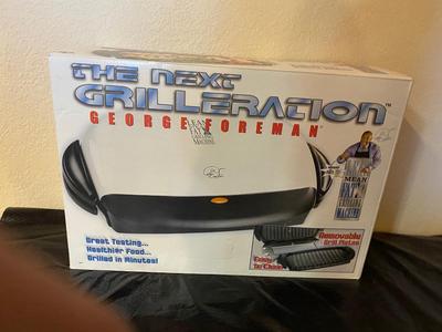 NIB THE NEXT GRILLERATION GEORGE FOREMAN GRILL