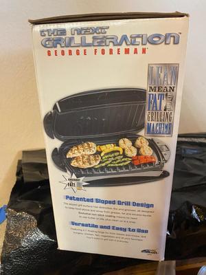 NIB THE NEXT GRILLERATION GEORGE FOREMAN GRILL