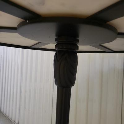 Cast Iron Base/Marble Top Small Table (1018FL-KD)