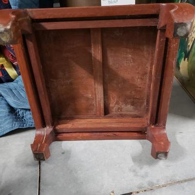 Copper Planter w/ Wooden Plant Stand (1018FR-KD)