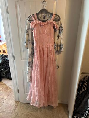 VINTAGE DRESSES AND BATH ROBE