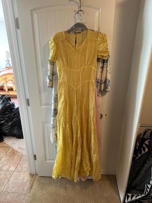 VINTAGE DRESSES AND BATH ROBE