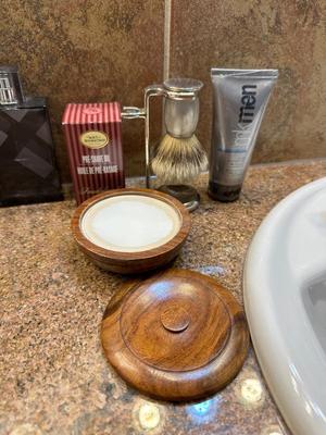MENS COLOGNE, BRAUN ELECTRIC SHAVER, SHAVING BRUSH, SHAVING SOAP AND MORE