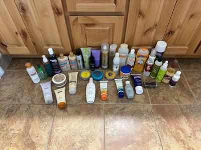 A LARGE ASSORTMENT OF PERSONAL CARE ITEMS